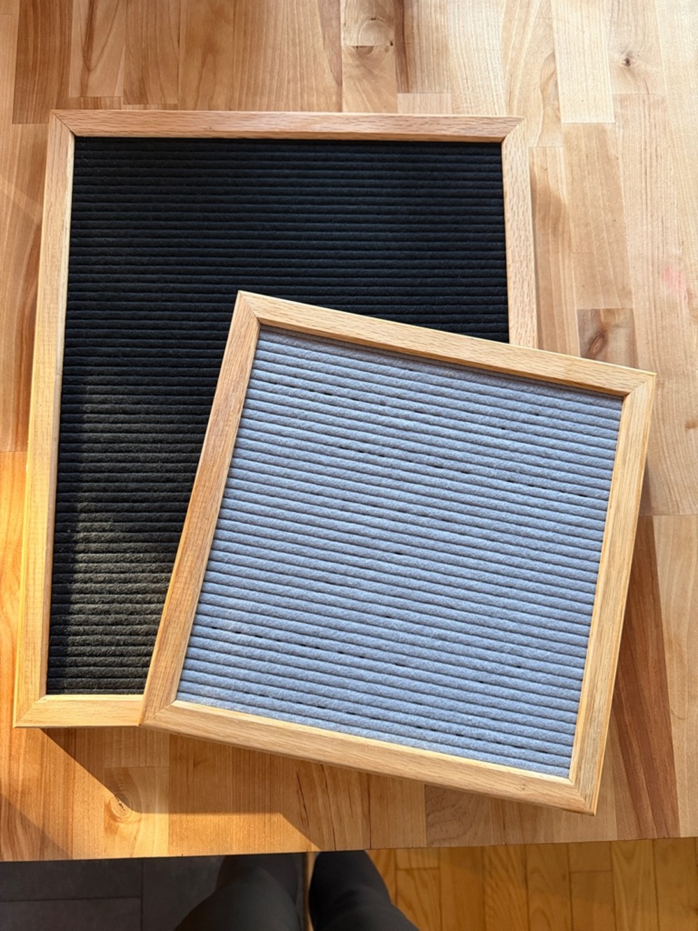 RETTEL | Felt Letter Boards with Wood Frames | 10.5”x10.5” & 13”x16”